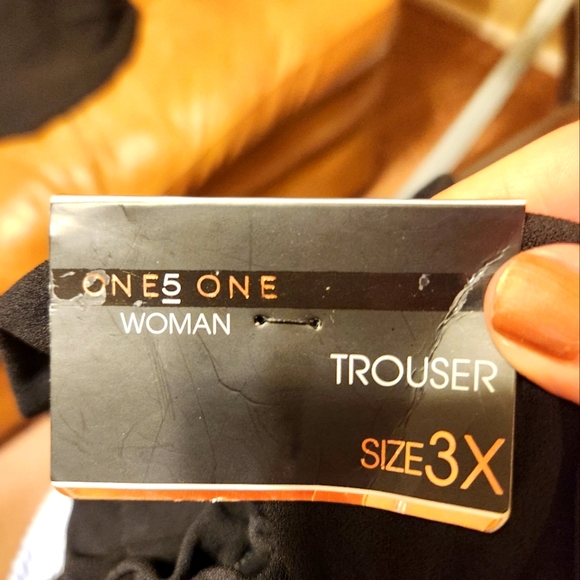 One5One Black Trousers 3X NWT - Picture 5 of 6